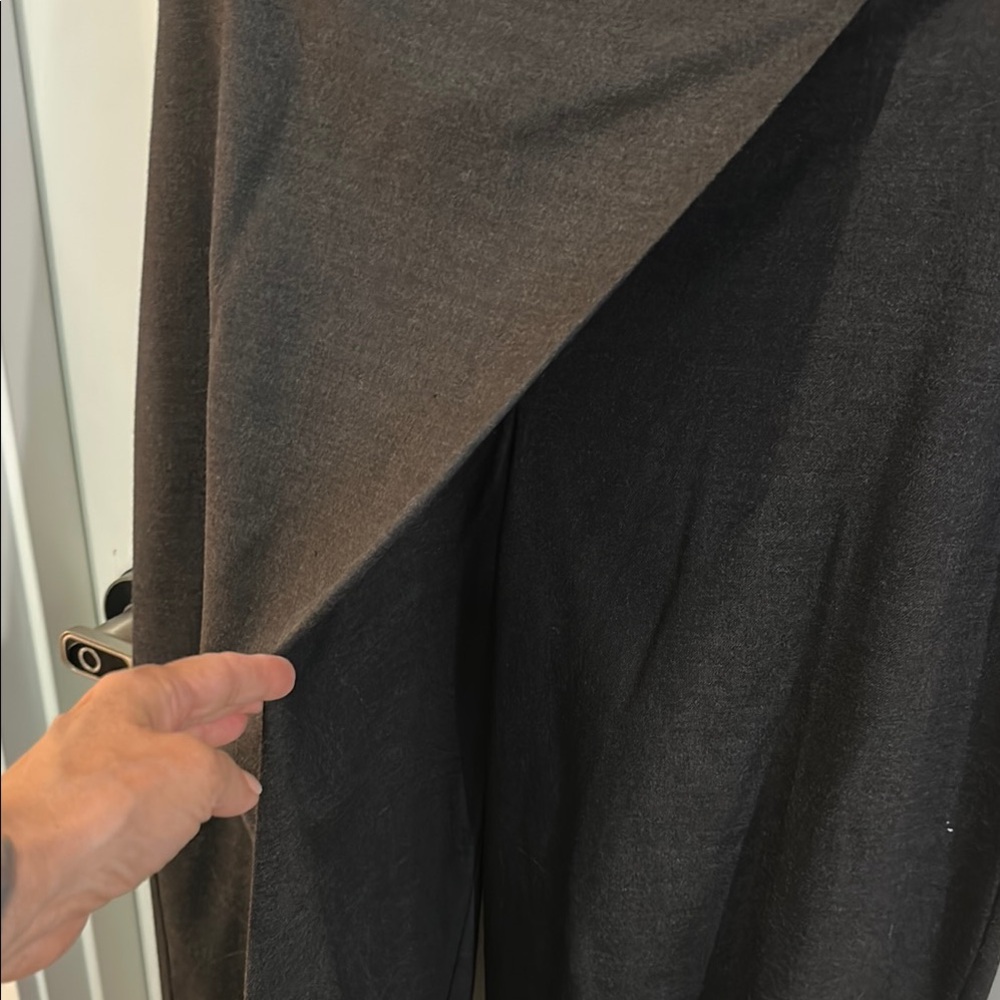 Elegant Dark Grey Women's cross over pant - Picture 4 of 5